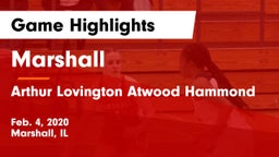 Marshall  vs Arthur Lovington Atwood Hammond Game Highlights - Feb. 4, 2020