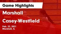 Marshall  vs Casey-Westfield Game Highlights - Feb. 22, 2021