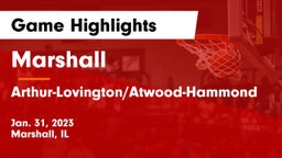 Marshall  vs Arthur-Lovington/Atwood-Hammond  Game Highlights - Jan. 31, 2023