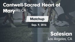 Matchup: Cantwell-Sacred vs. Salesian  2016