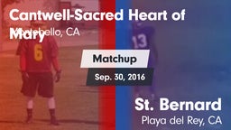 Matchup: Cantwell-Sacred vs. St. Bernard  2016