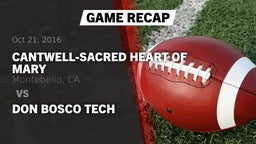 Recap: Cantwell-Sacred Heart of Mary  vs. Don Bosco Tech 2016