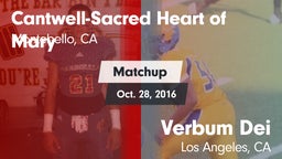 Matchup: Cantwell-Sacred vs. Verbum Dei  2016