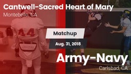 Matchup: Cantwell-Sacred vs. Army-Navy  2018