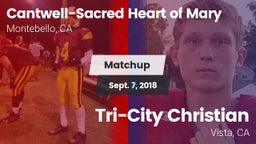 Matchup: Cantwell-Sacred vs. Tri-City Christian  2018
