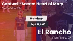 Matchup: Cantwell-Sacred vs. El Rancho  2018