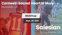 Matchup: Cantwell-Sacred vs. Salesian  2018