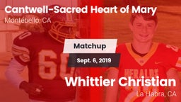 Matchup: Cantwell-Sacred vs. Whittier Christian  2019