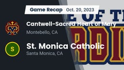 Recap: Cantwell-Sacred Heart of Mary  vs. St. Monica Catholic  2023
