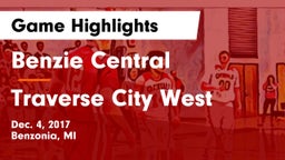 Benzie Central  vs Traverse City West  Game Highlights - Dec. 4, 2017