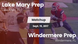 Matchup: Lake Mary Prep High vs. Windermere Prep  2017