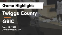 Twiggs County  vs GSIC Game Highlights - Jan. 14, 2022