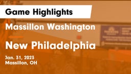 Massillon Washington  vs New Philadelphia  Game Highlights - Jan. 31, 2023
