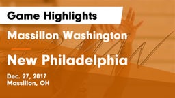 Massillon Washington  vs New Philadelphia  Game Highlights - Dec. 27, 2017