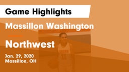 Massillon Washington  vs Northwest  Game Highlights - Jan. 29, 2020