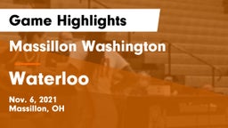 Massillon Washington  vs Waterloo  Game Highlights - Nov. 6, 2021