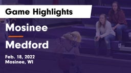 Mosinee  vs Medford  Game Highlights - Feb. 18, 2022