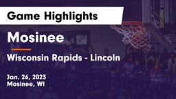 Mosinee  vs Wisconsin Rapids - Lincoln  Game Highlights - Jan. 26, 2023