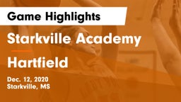 Starkville Academy  vs Hartfield Game Highlights - Dec. 12, 2020