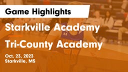 Starkville Academy  vs Tri-County Academy  Game Highlights - Oct. 23, 2023