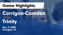 Corrigan-Camden  vs Trinity  Game Highlights - Dec. 4, 2020