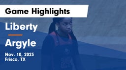 Liberty  vs Argyle  Game Highlights - Nov. 10, 2023