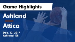 Ashland  vs Attica  Game Highlights - Dec. 12, 2017