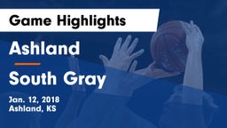 Ashland  vs South Gray  Game Highlights - Jan. 12, 2018