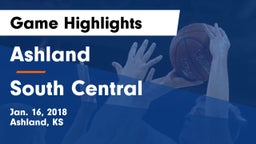 Ashland  vs South Central  Game Highlights - Jan. 16, 2018