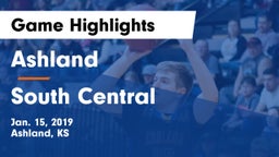 Ashland  vs South Central  Game Highlights - Jan. 15, 2019