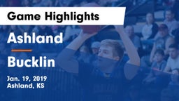Ashland  vs Bucklin Game Highlights - Jan. 19, 2019
