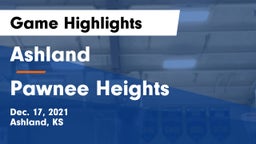 Ashland  vs Pawnee Heights  Game Highlights - Dec. 17, 2021