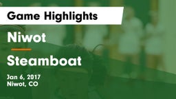Niwot  vs Steamboat  Game Highlights - Jan 6, 2017