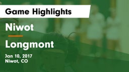 Niwot  vs Longmont  Game Highlights - Jan 10, 2017