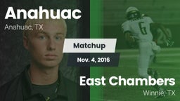 Matchup: Anahuac  vs. East Chambers  2016