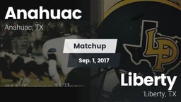 Matchup: Anahuac  vs. Liberty  2017