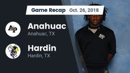 Recap: Anahuac  vs. Hardin  2018