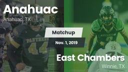 Matchup: Anahuac  vs. East Chambers  2019