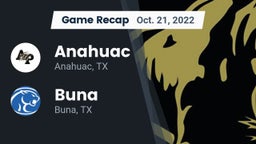 Recap: Anahuac  vs. Buna  2022
