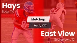 Matchup: Hays  vs. East View  2017