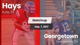 Matchup: Hays  vs. Georgetown  2017