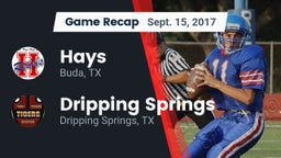 Recap: Hays  vs. Dripping Springs  2017