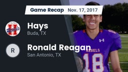 Recap: Hays  vs. Ronald Reagan  2017