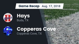 Recap: Hays  vs. Copperas Cove  2018