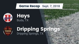 Recap: Hays  vs. Dripping Springs  2018