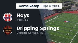 Recap: Hays  vs. Dripping Springs  2019