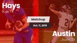 Matchup: Hays  vs. Austin  2019