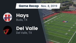 Recap: Hays  vs. Del Valle  2019