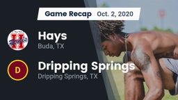 Recap: Hays  vs. Dripping Springs  2020