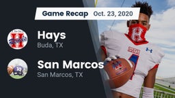 Recap: Hays  vs. San Marcos  2020